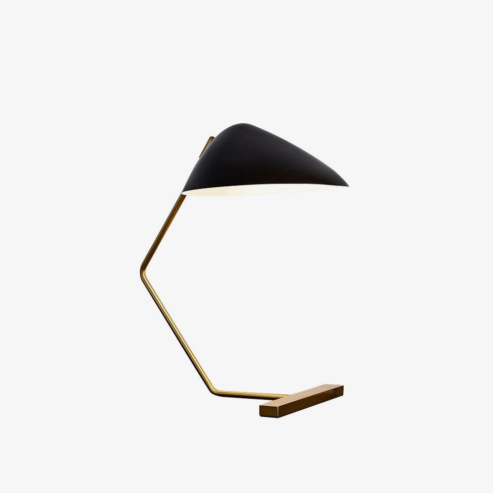 Krzywoliniowa Lampa Stołowa w Stylu Mid-Century