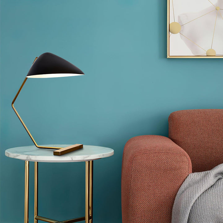 Krzywoliniowa Lampa Stołowa w Stylu Mid-Century