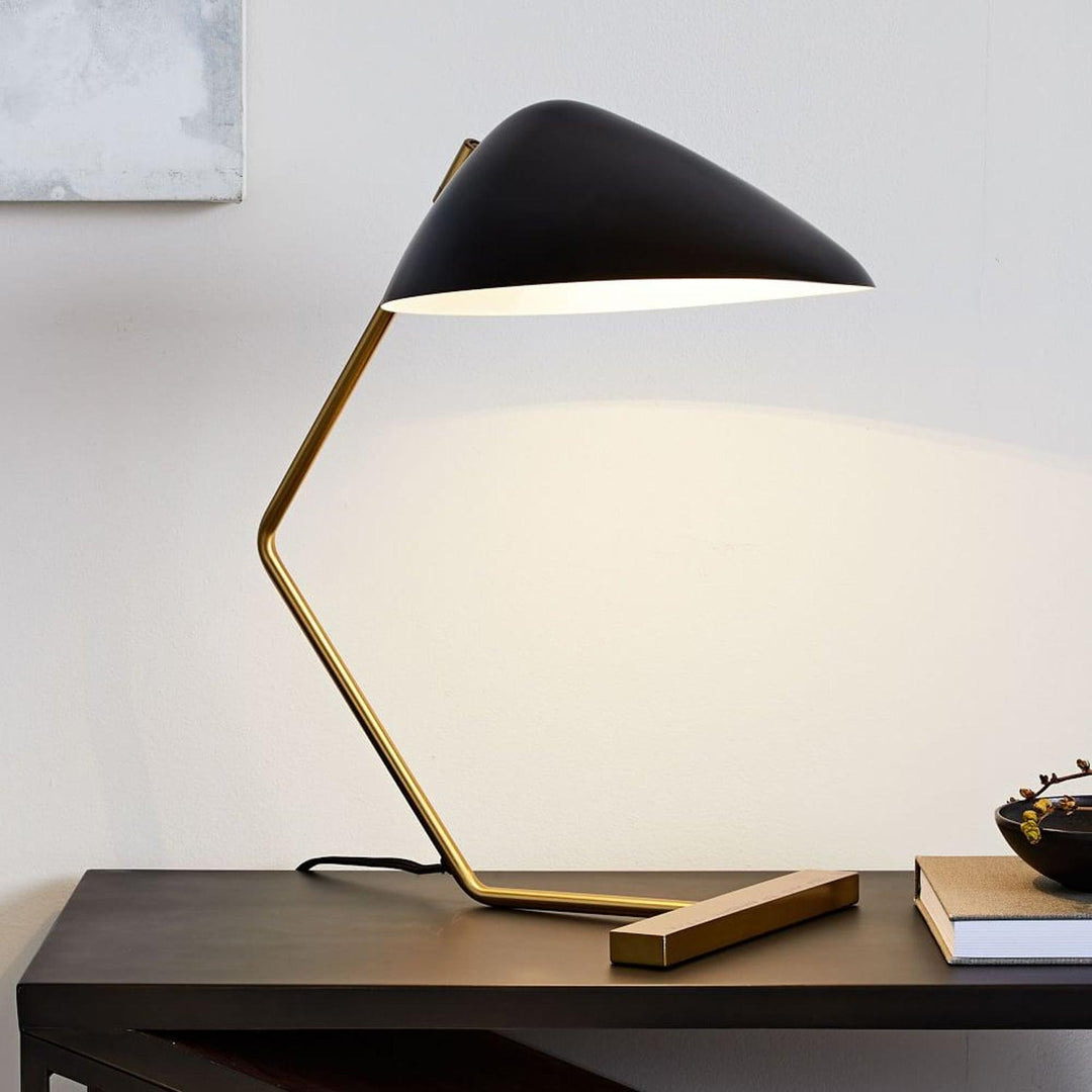 Krzywoliniowa Lampa Stołowa w Stylu Mid-Century