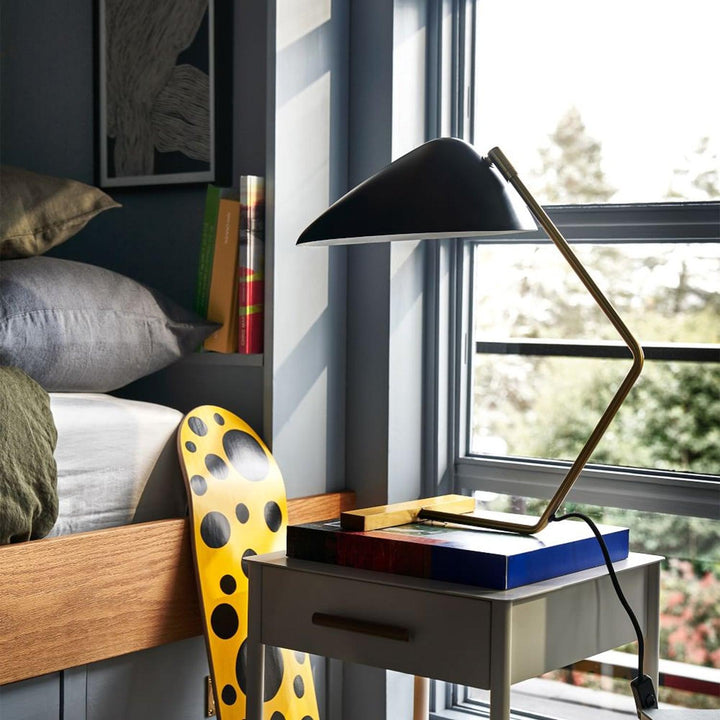 Krzywoliniowa Lampa Stołowa w Stylu Mid-Century