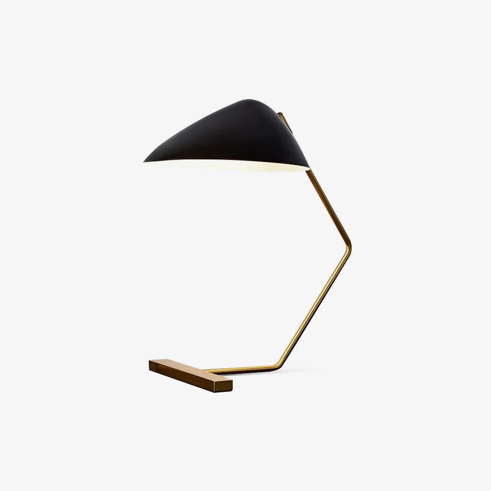 Krzywoliniowa Lampa Stołowa w Stylu Mid-Century