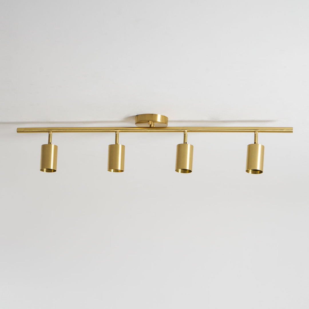 Lampa sufitowa z mosiądzu Cylinder Brass Series