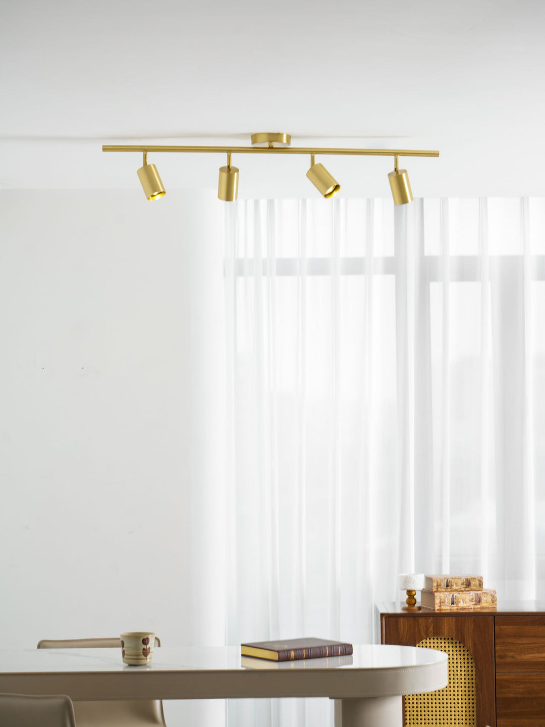 Lampa sufitowa z mosiądzu Cylinder Brass Series