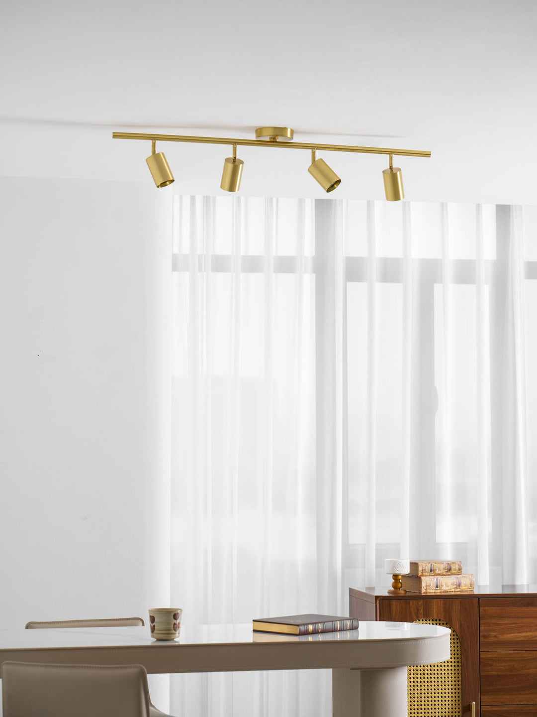 Lampa sufitowa z mosiądzu Cylinder Brass Series