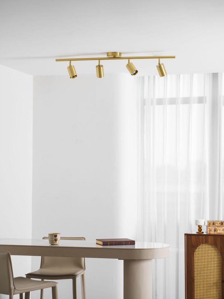 Lampa sufitowa z mosiądzu Cylinder Brass Series