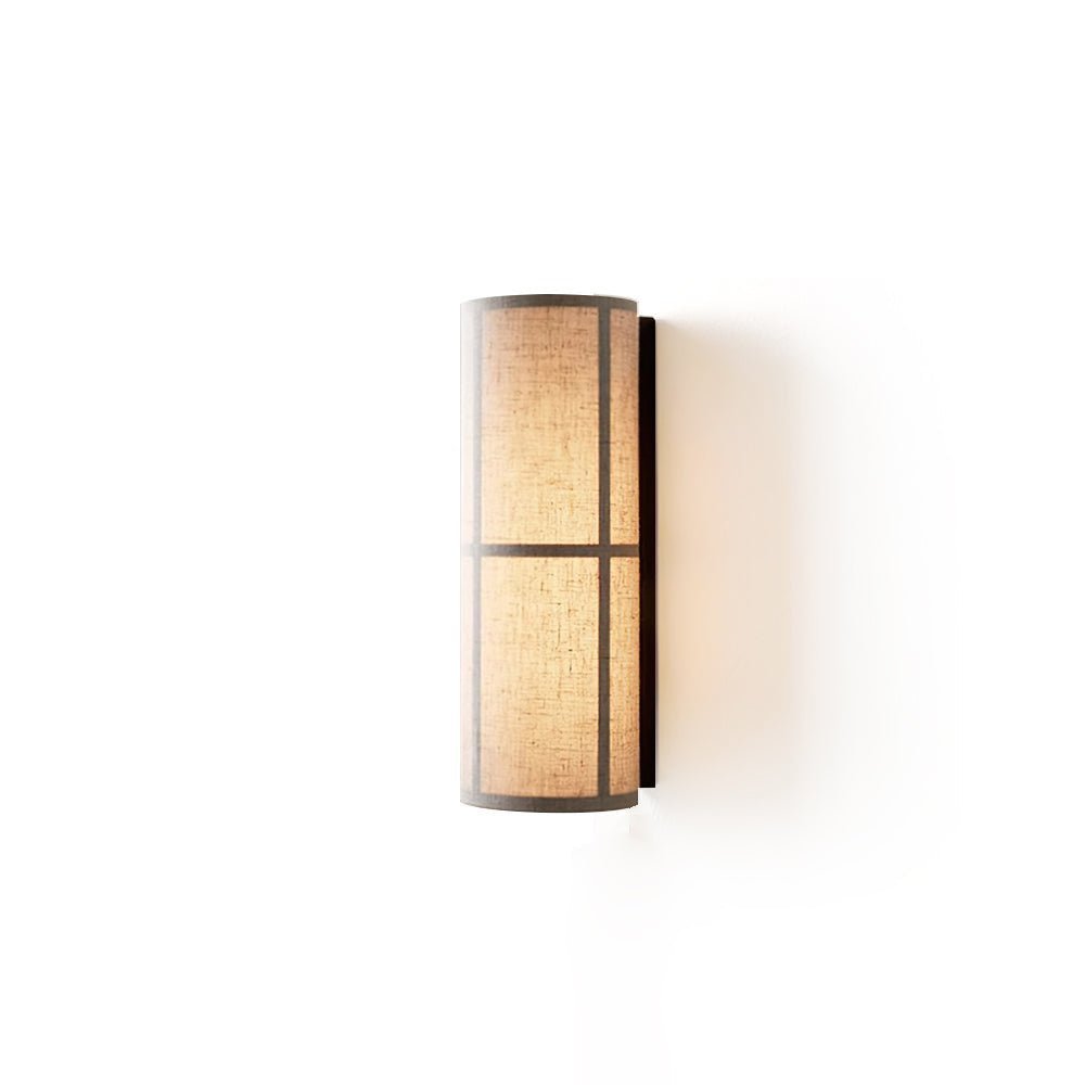 Lampa Ścienna z Tkaniny w Kształcie Cylindra