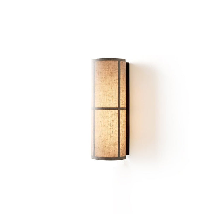 Lampa Ścienna z Tkaniny w Kształcie Cylindra