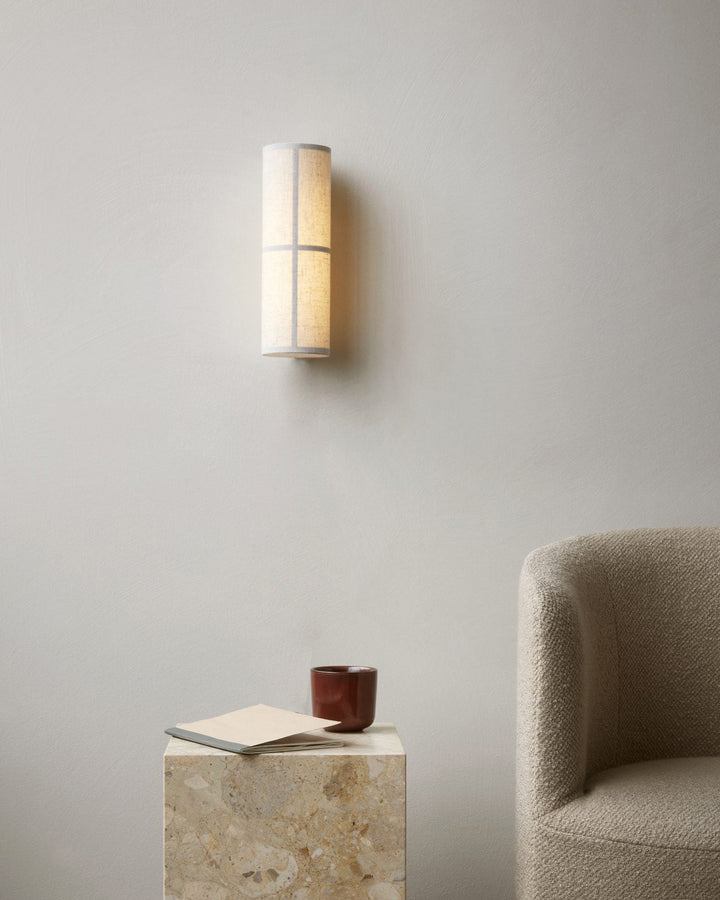 Lampa Ścienna z Tkaniny w Kształcie Cylindra
