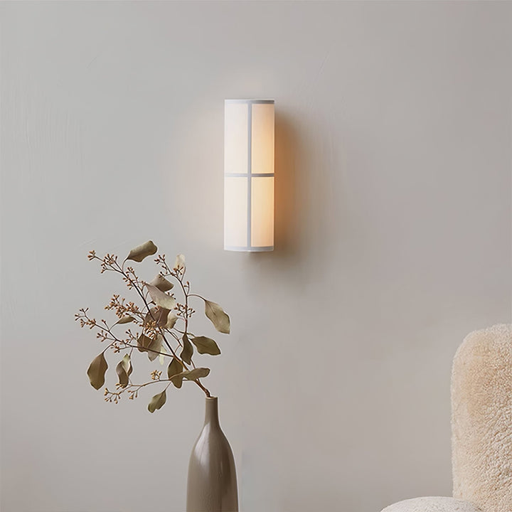 Lampa Ścienna z Tkaniny w Kształcie Cylindra