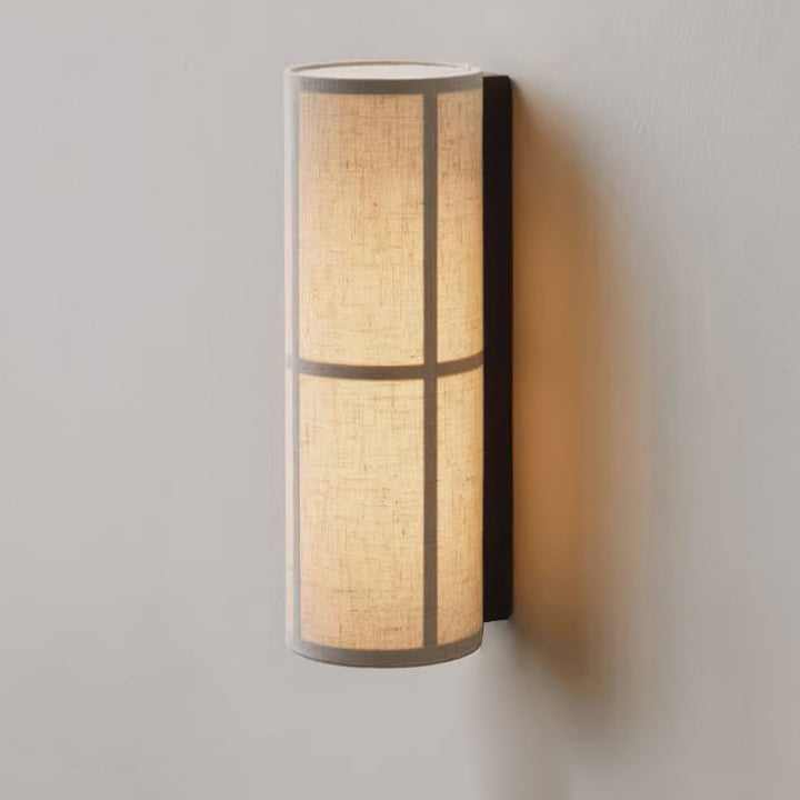 Lampa Ścienna z Tkaniny w Kształcie Cylindra