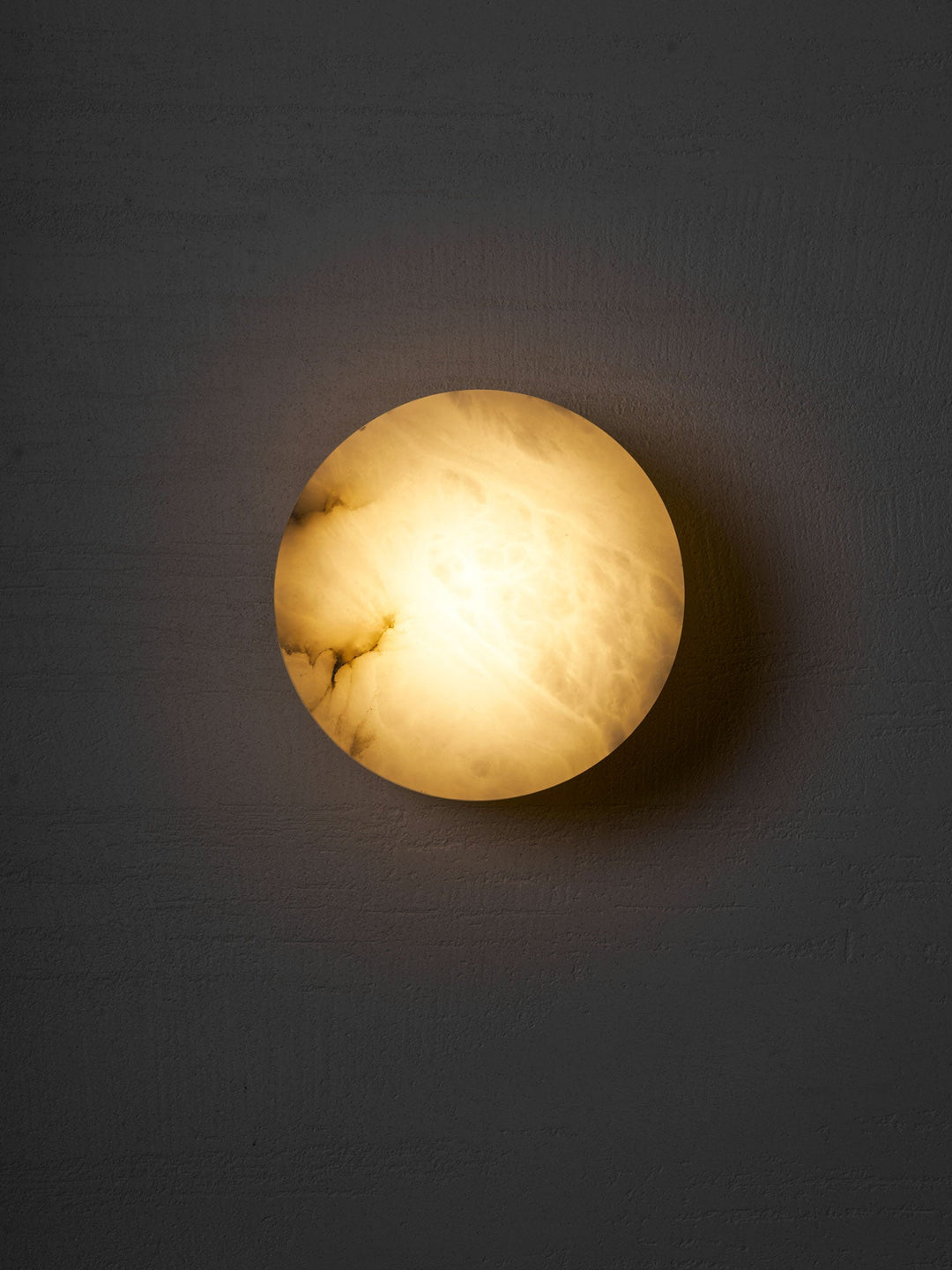 Cylindryczna Lampa Ścienna z Alabastru
