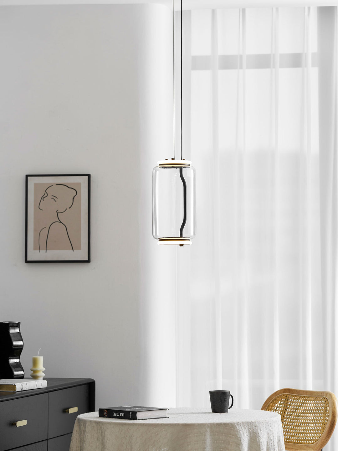 Cylindryczna Lampa Wisząca LED