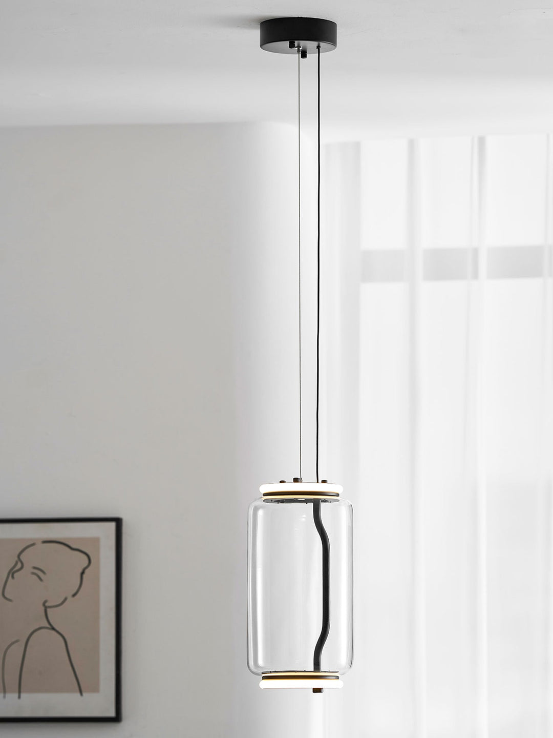 Cylindryczna Lampa Wisząca LED