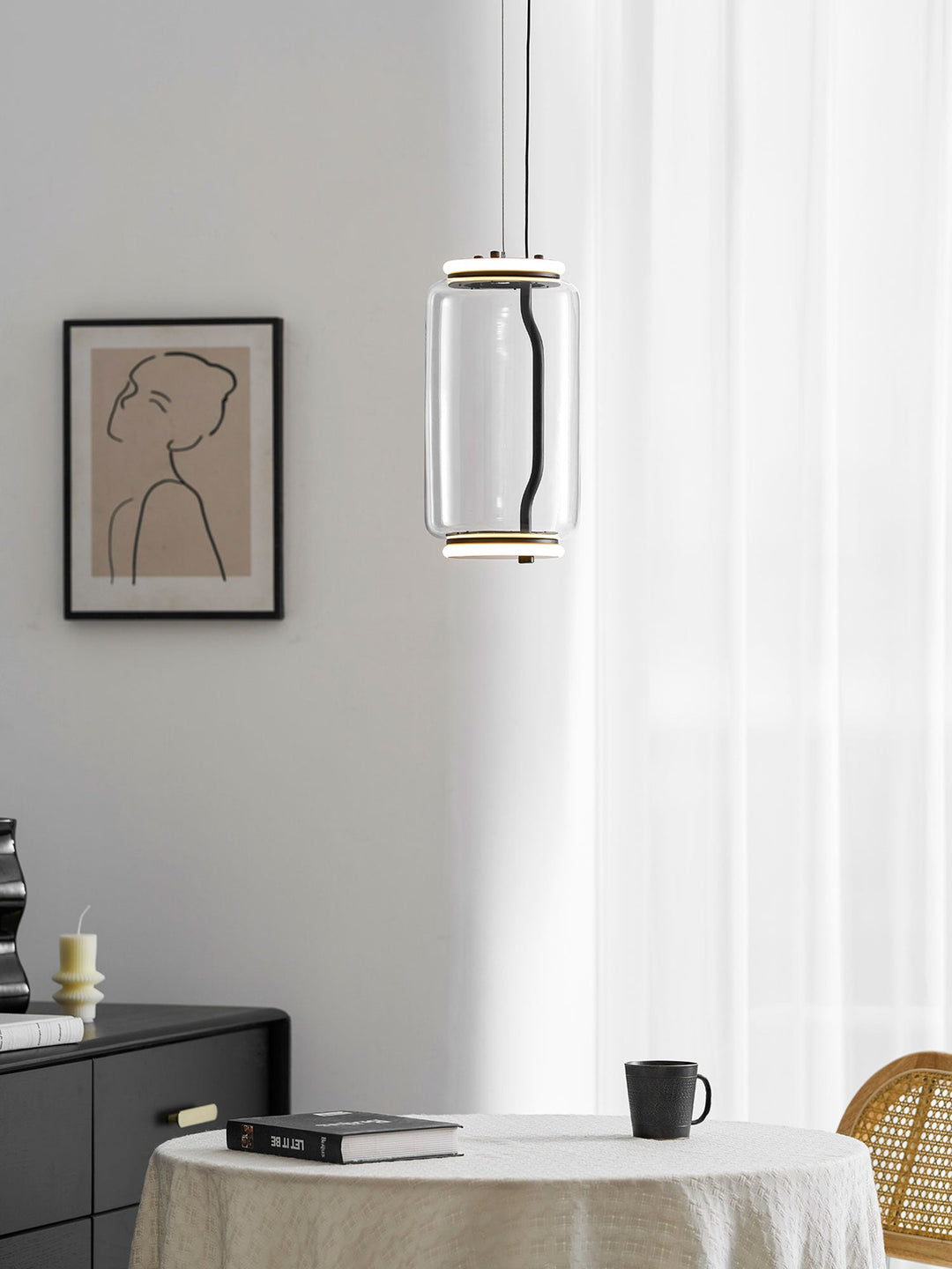 Cylindryczna Lampa Wisząca LED