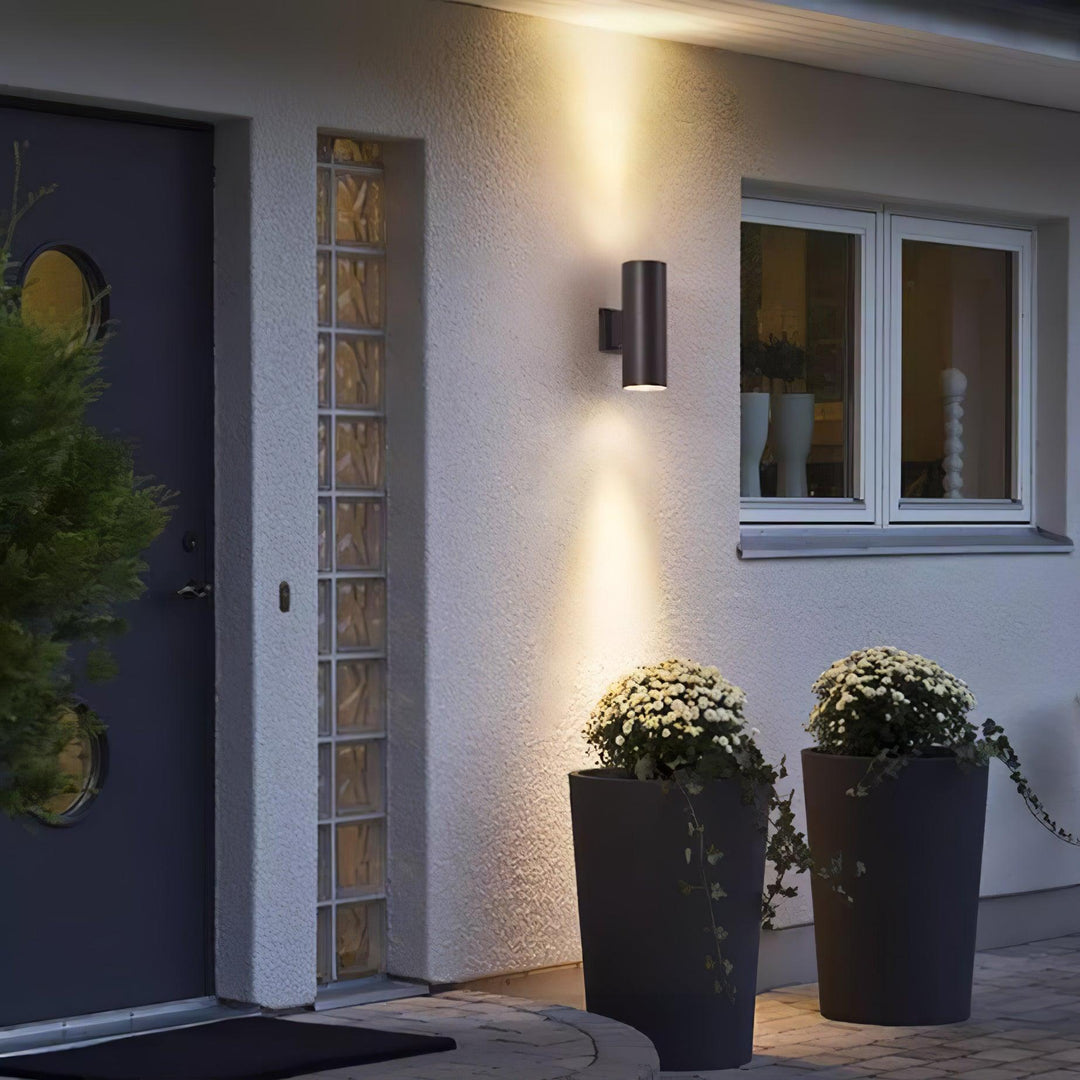 Cylindryczna Lampa Ścienna na Zewnątrz
