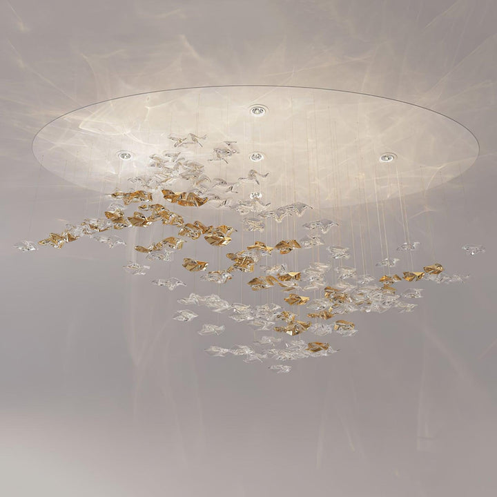 Lampa wisząca z szklanymi wisiorkami Tidal Art