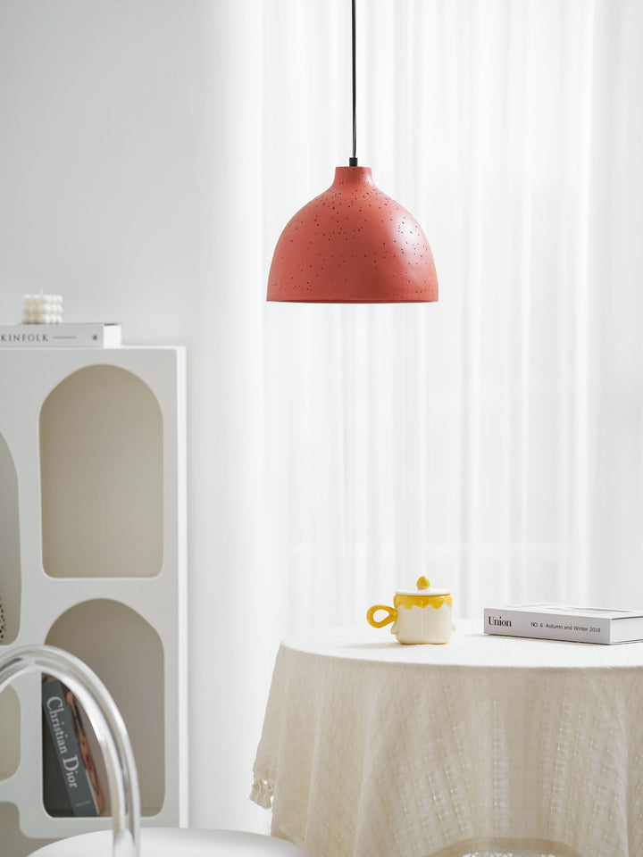 Lampa wisząca z żywicy w kształcie miski