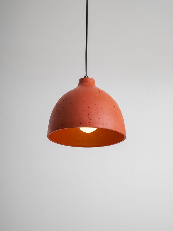 Lampa wisząca z żywicy w kształcie miski