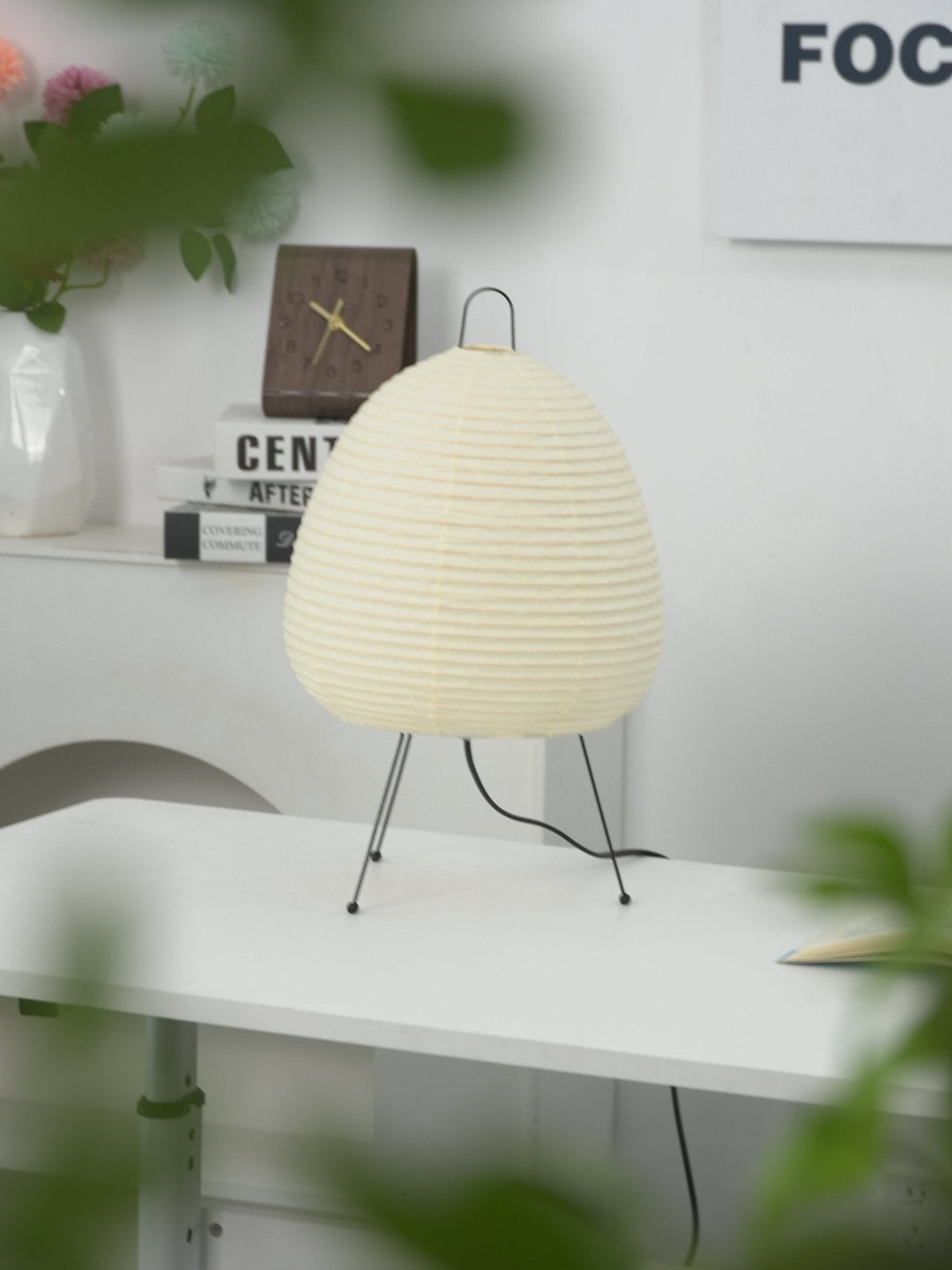 Japońska Lampa Stołowa z Latarenką