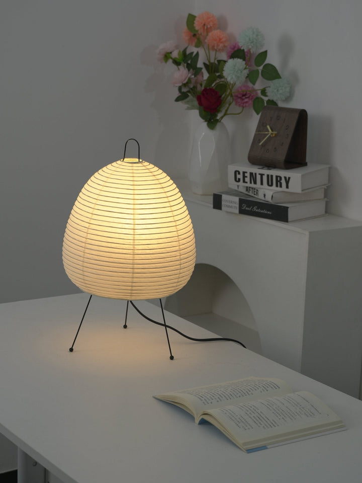 Japońska Lampa Stołowa z Latarenką