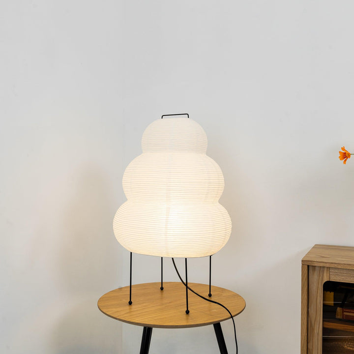 Japońska Lampa Stołowa z Latarenką