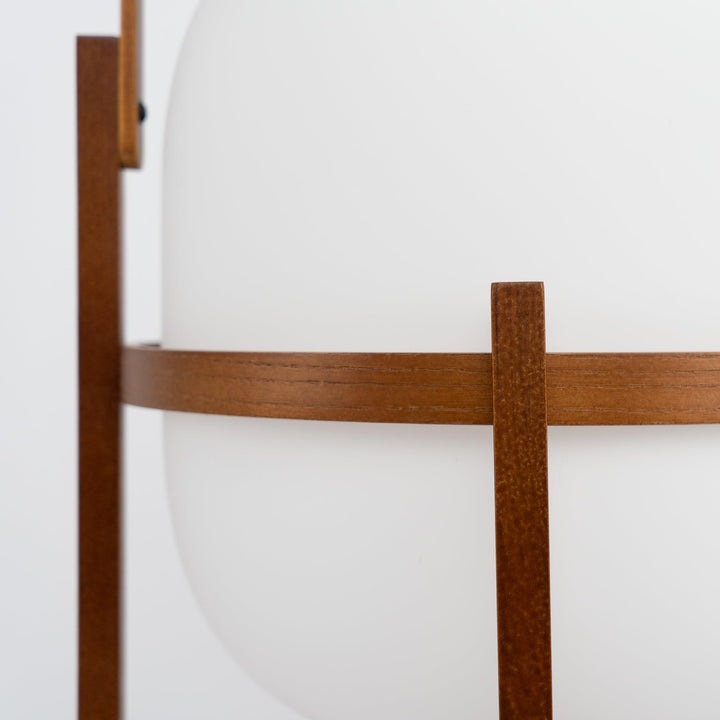 Przenośna Lampa Stołowa z Szkła w Kształcie Latarnika