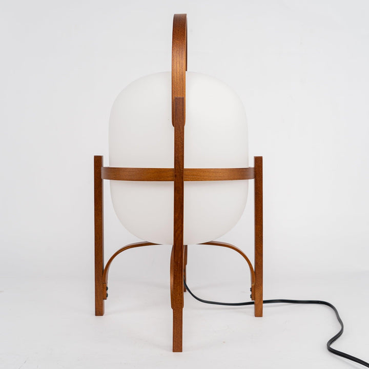 Przenośna Lampa Stołowa z Szkła w Kształcie Latarnika