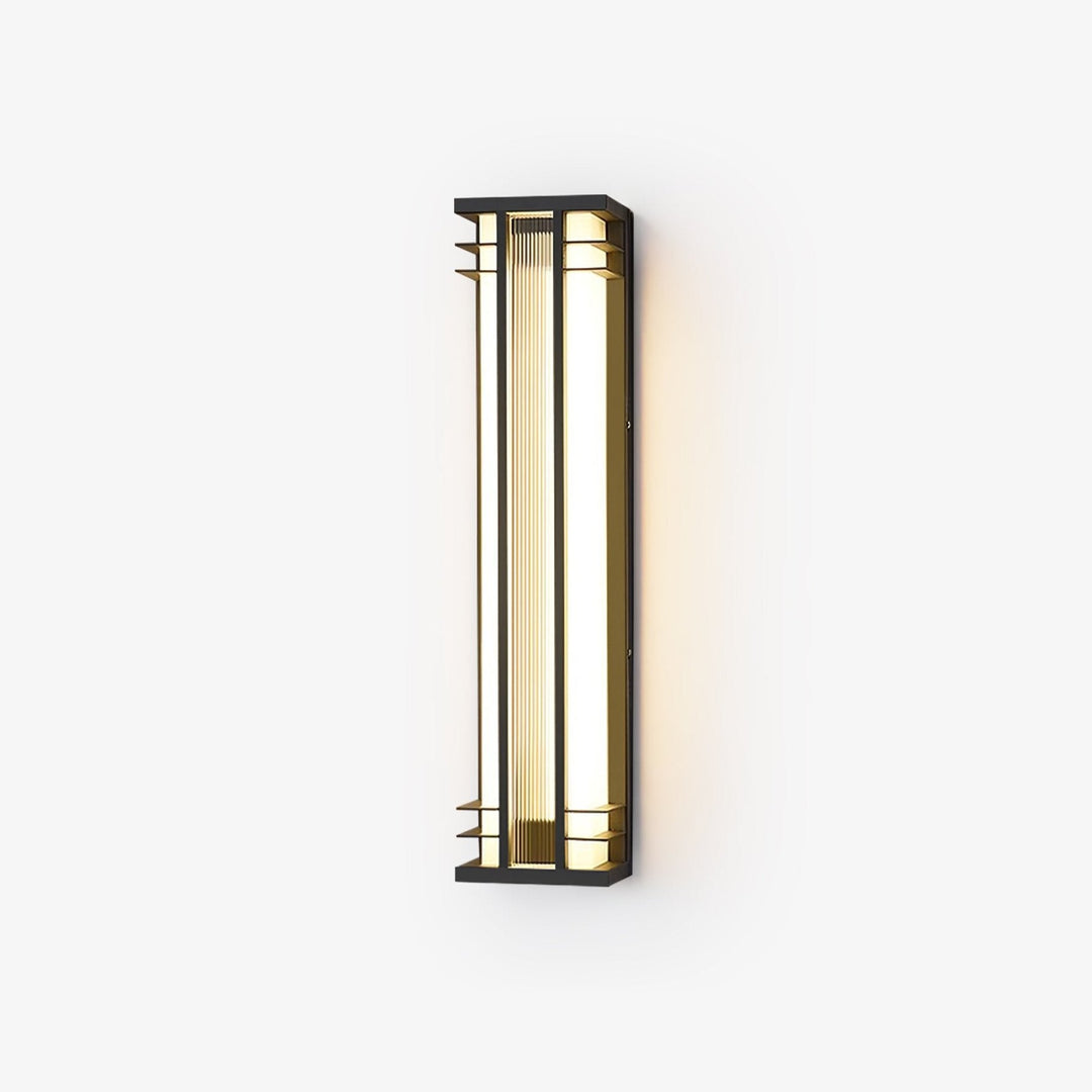 Lampa ścienna na zewnątrz z podwójną osią