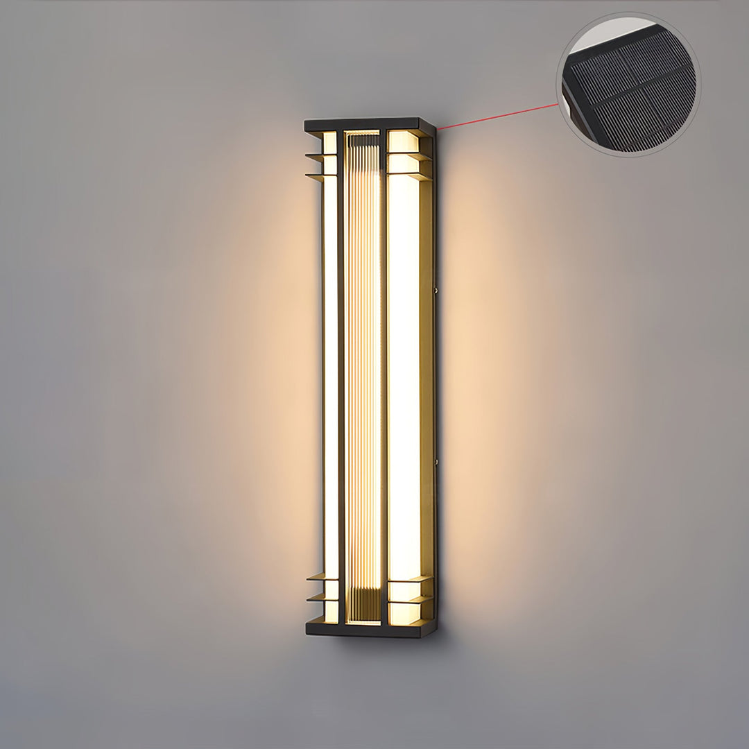 Lampa ścienna na zewnątrz z podwójną osią