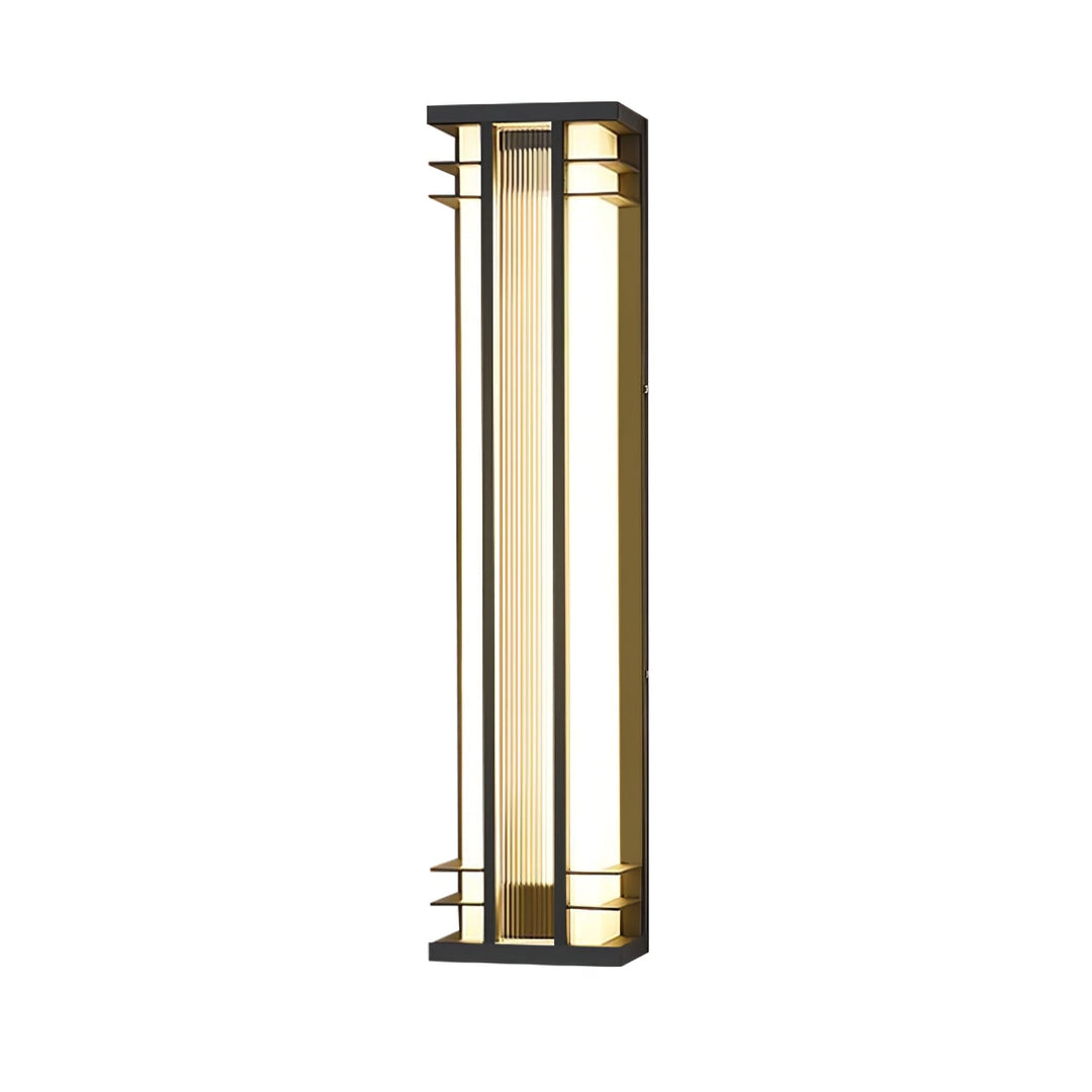 Lampa ścienna na zewnątrz z podwójną osią