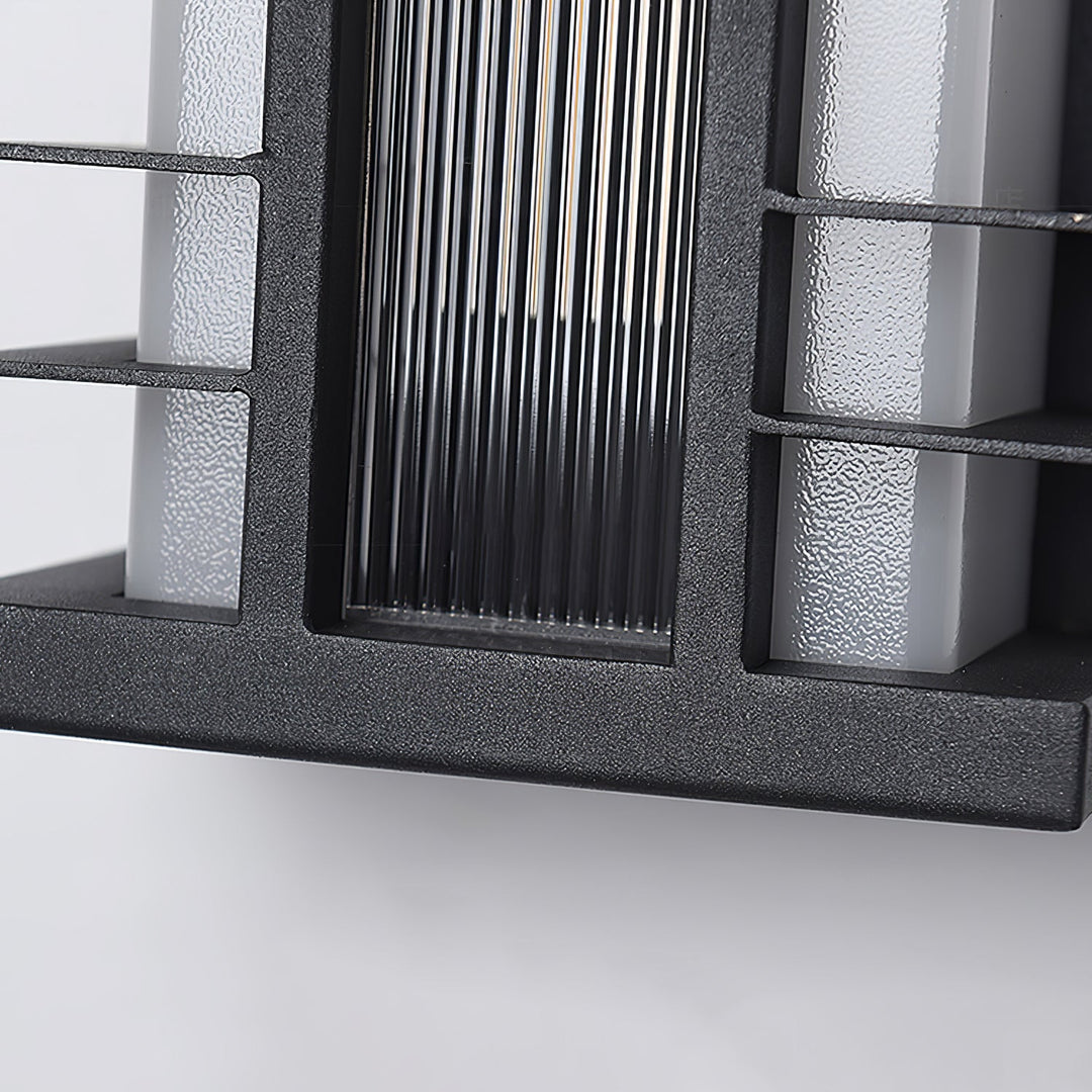 Lampa ścienna na zewnątrz z podwójną osią