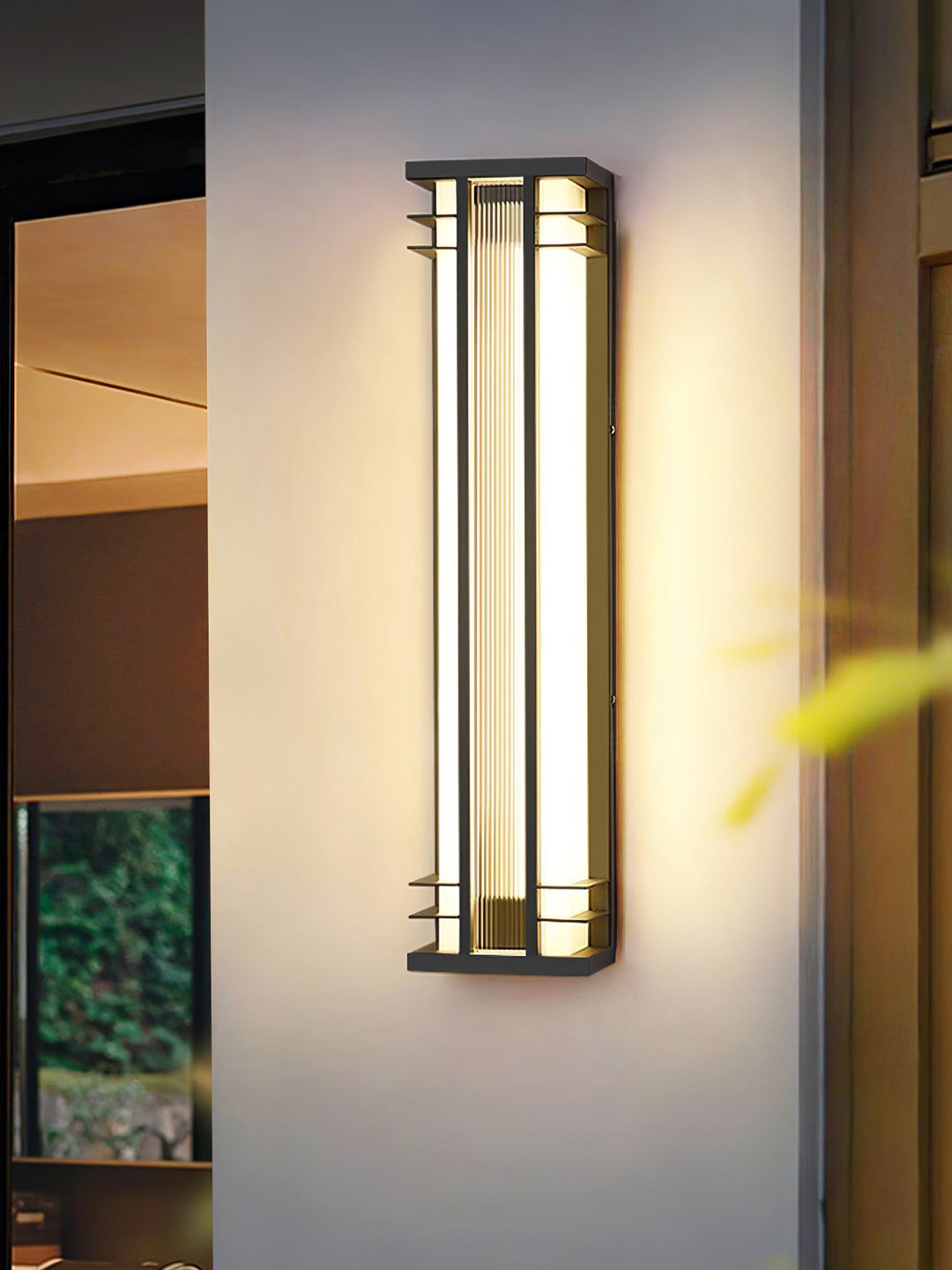 Lampa ścienna na zewnątrz z podwójną osią