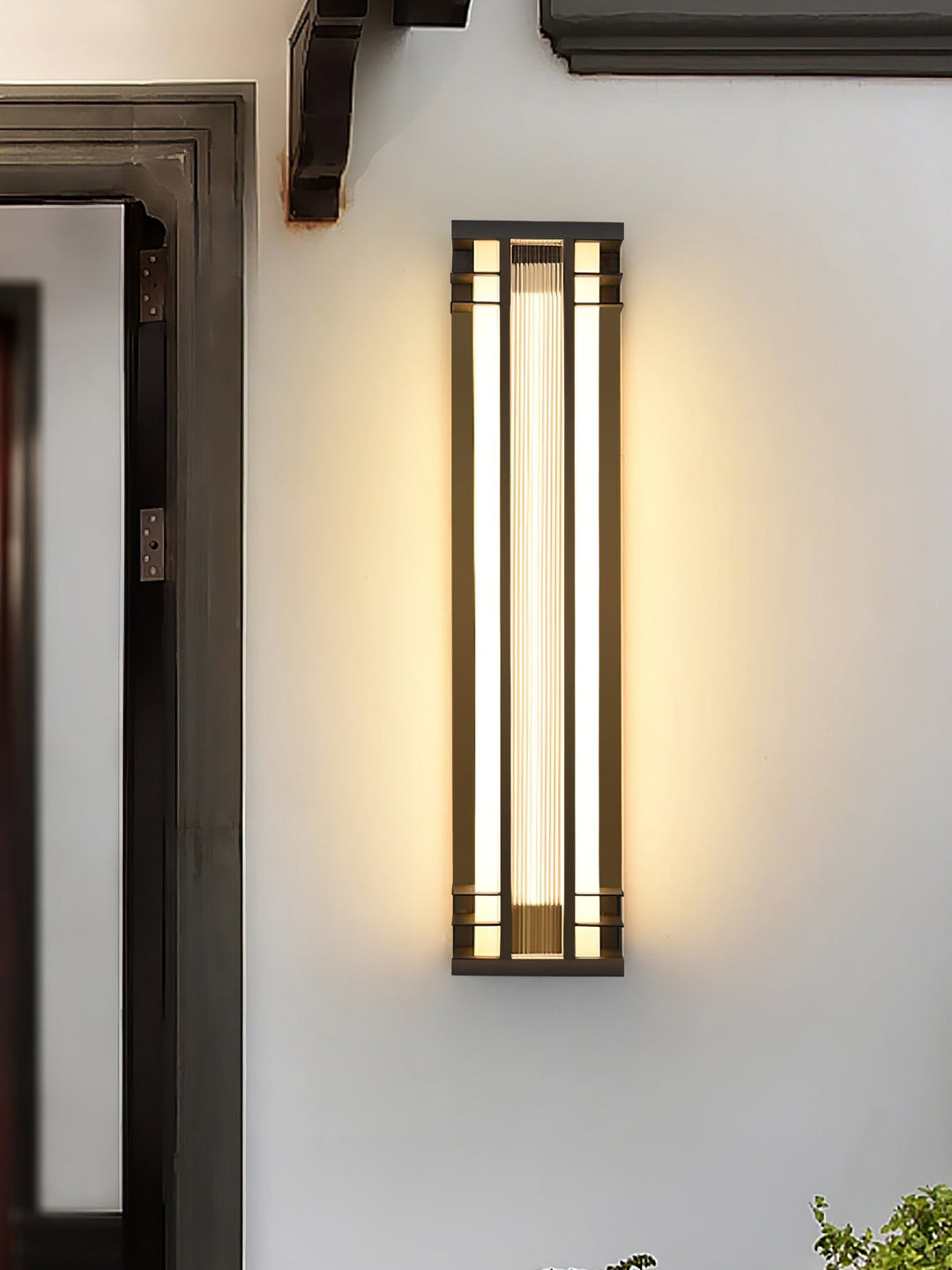 Lampa ścienna na zewnątrz z podwójną osią