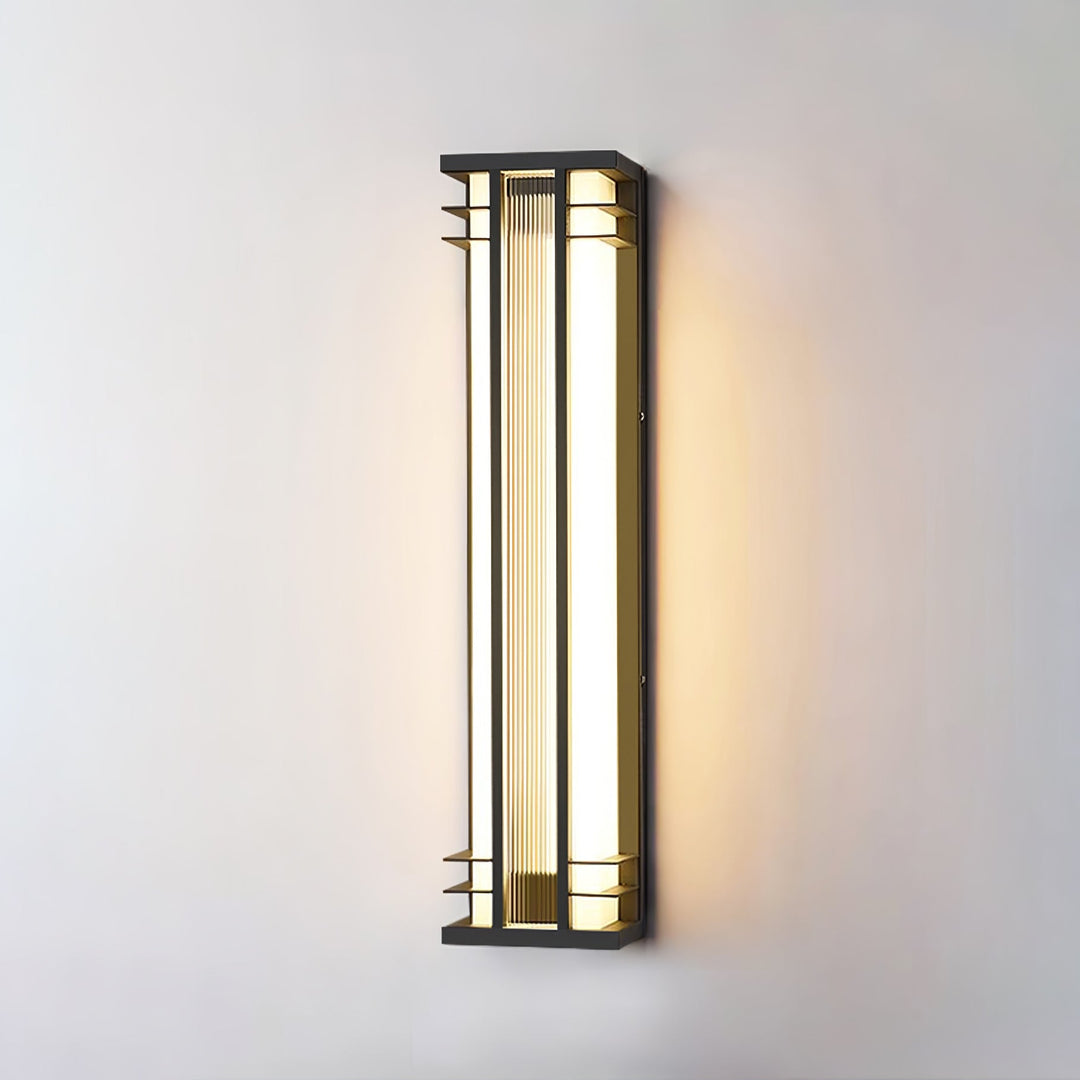 Lampa ścienna na zewnątrz z podwójną osią