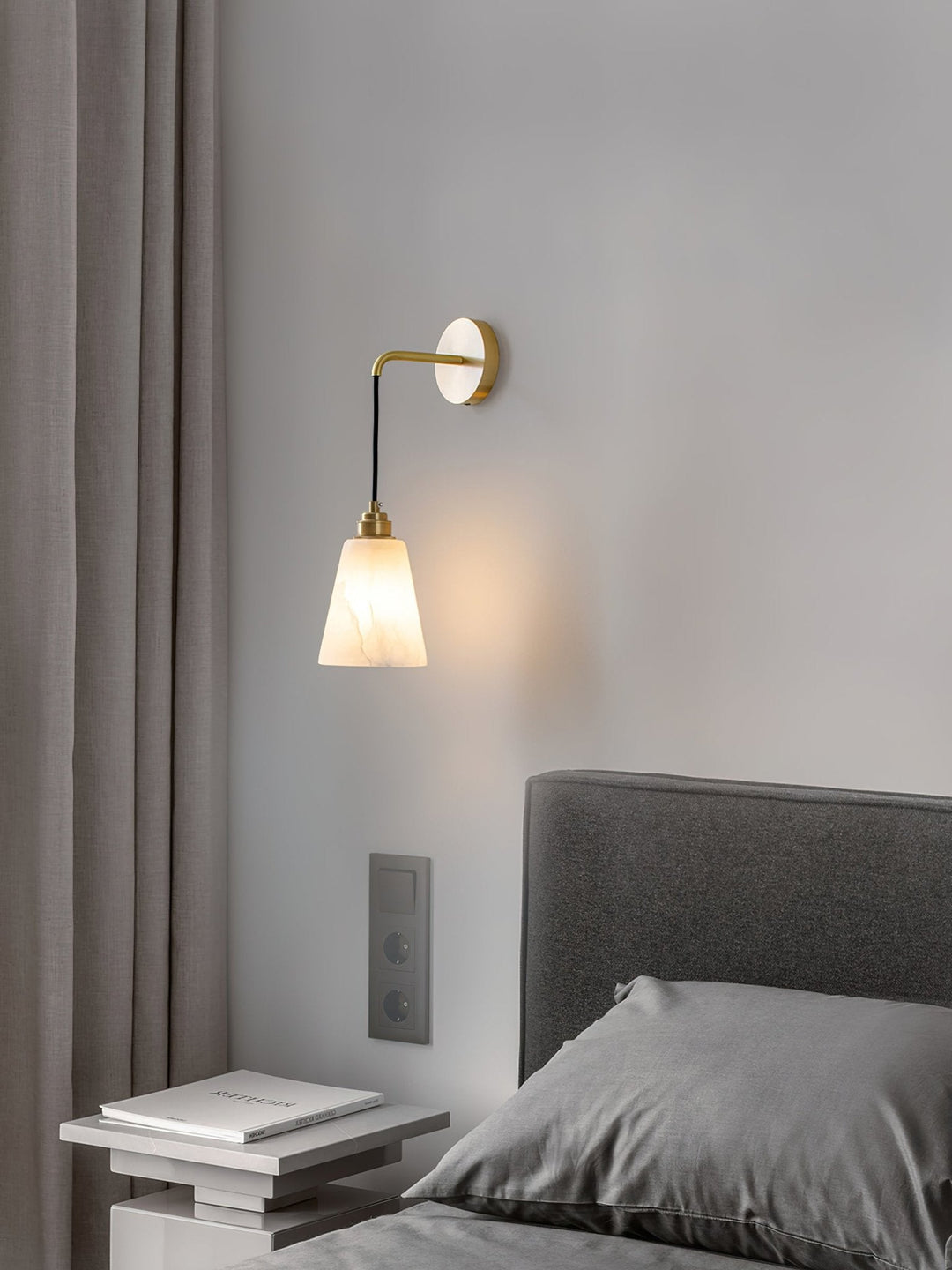Lampa Ścienna Droplet Alabaster