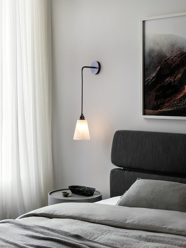 Lampa Ścienna Droplet Alabaster