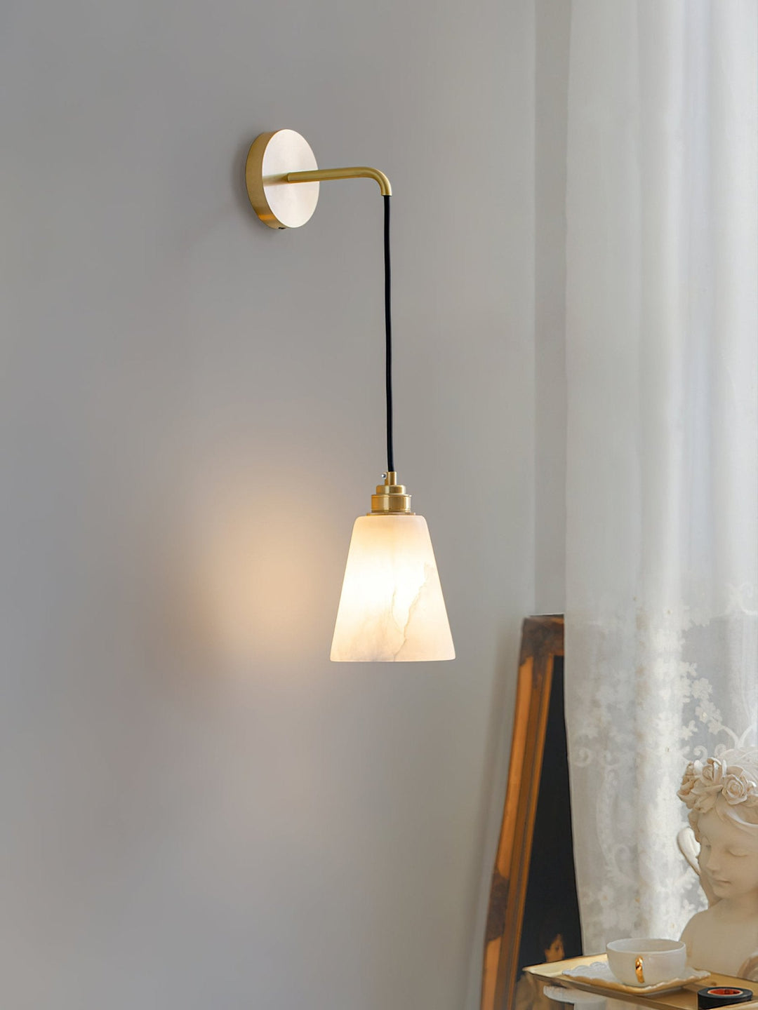 Lampa Ścienna Droplet Alabaster