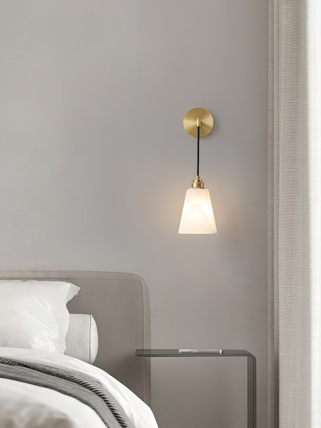 Lampa Ścienna Droplet Alabaster