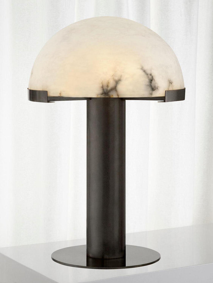 Elegancka Lampa Stołowa Alabastrowa
