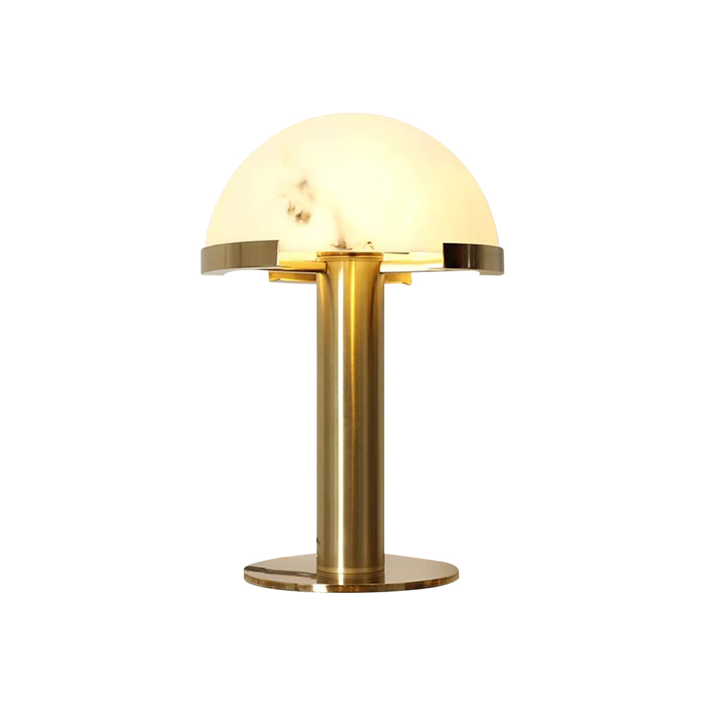 Elegancka Lampa Stołowa Alabastrowa