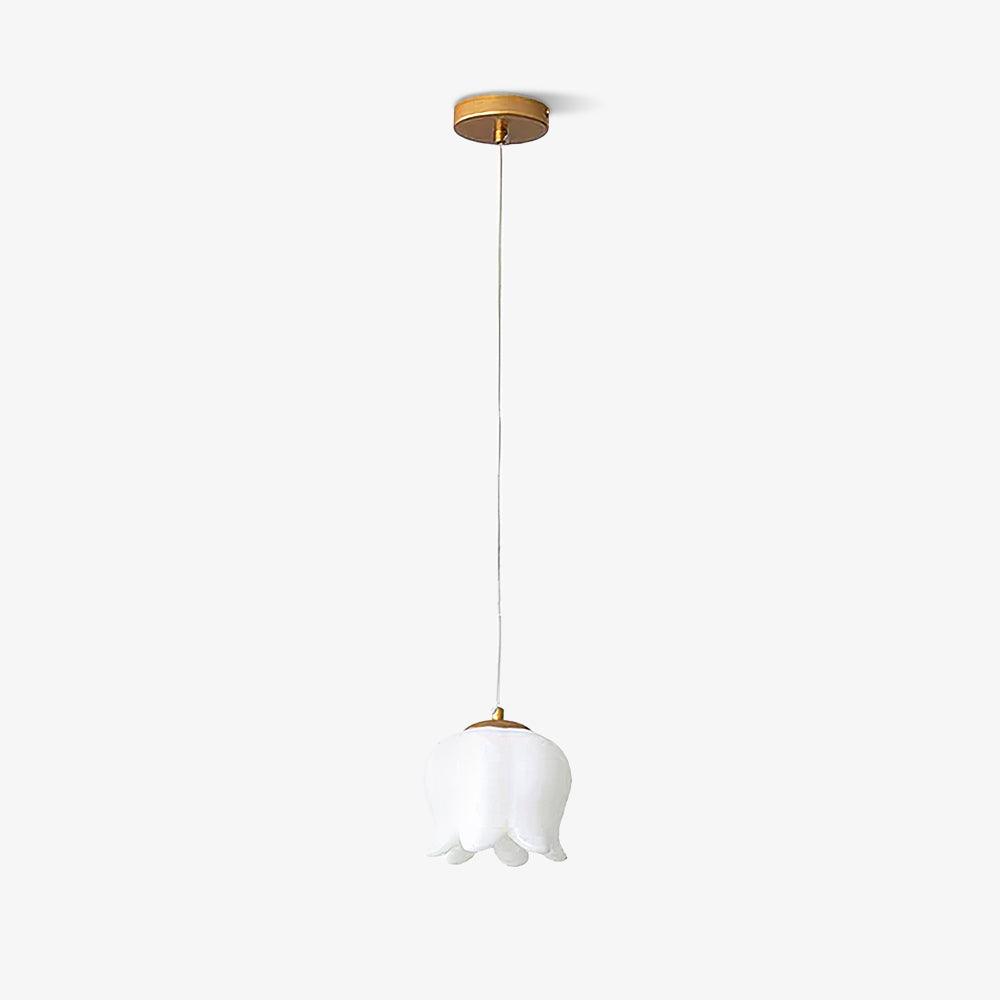 Elegancka Lampa Wisząca z Kwiatowym Motywem