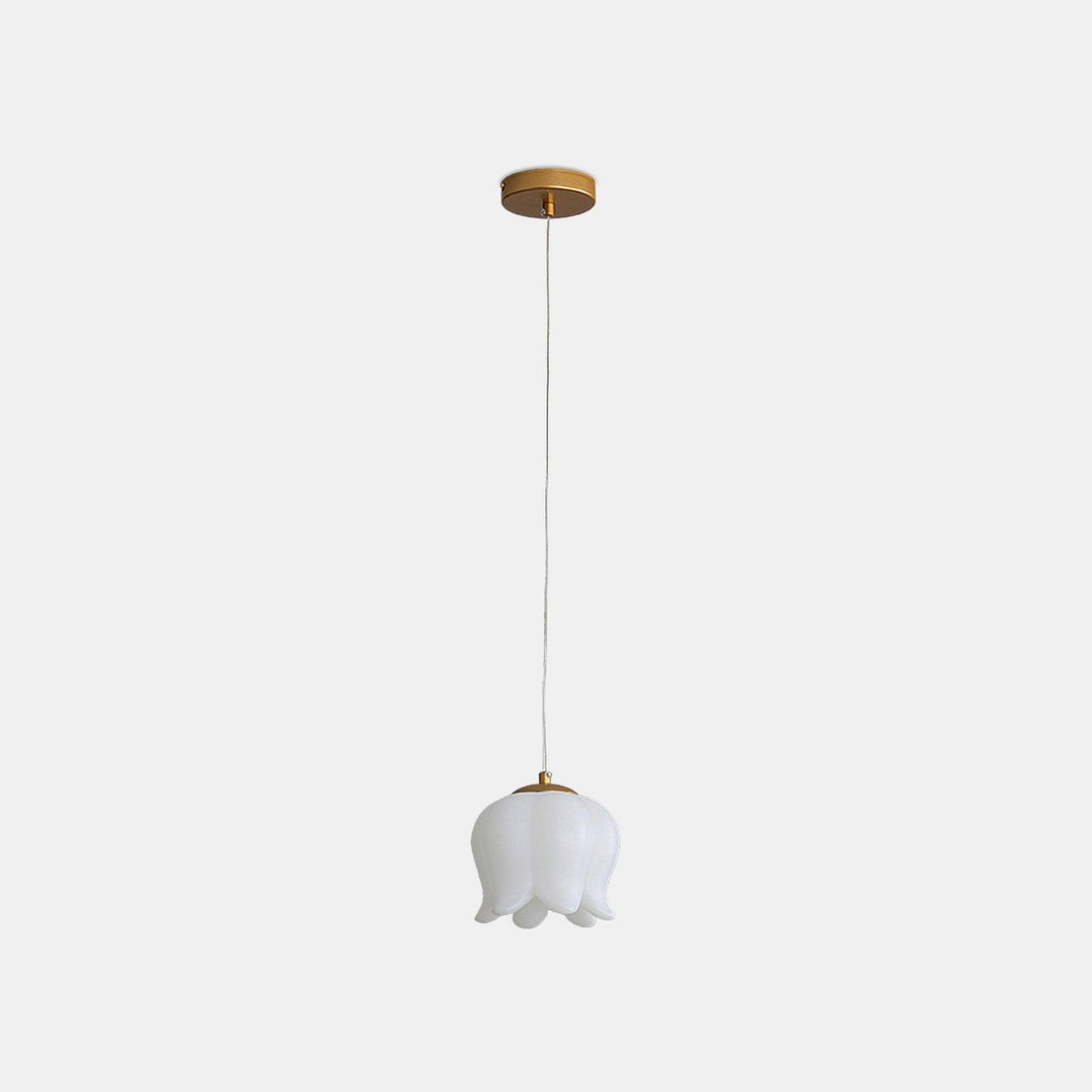Elegancka Lampa Wisząca z Kwiatowym Motywem