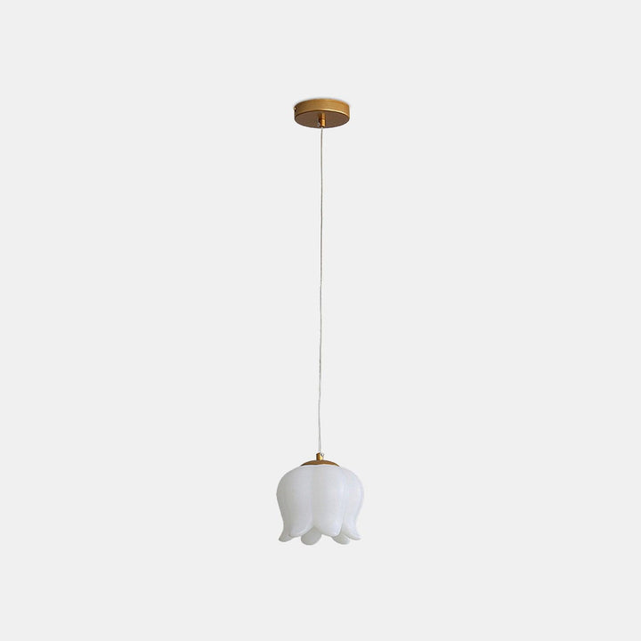 Elegancka Lampa Wisząca z Kwiatowym Motywem