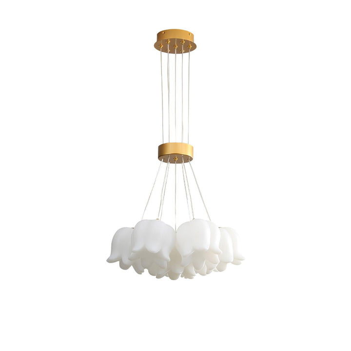 Elegancka Lampa Wisząca z Kwiatowym Motywem
