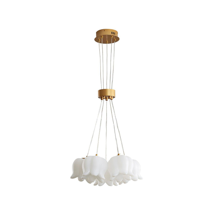 Elegancka Lampa Wisząca z Kwiatowym Motywem