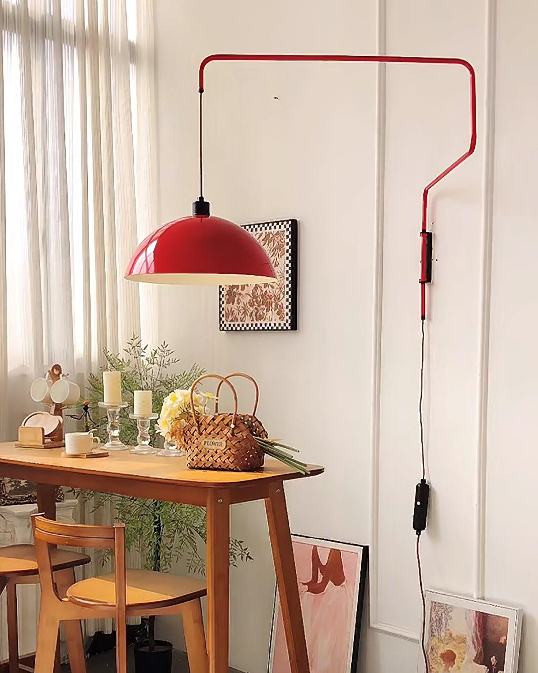 Lampa Ścienna Elio z wtyczką