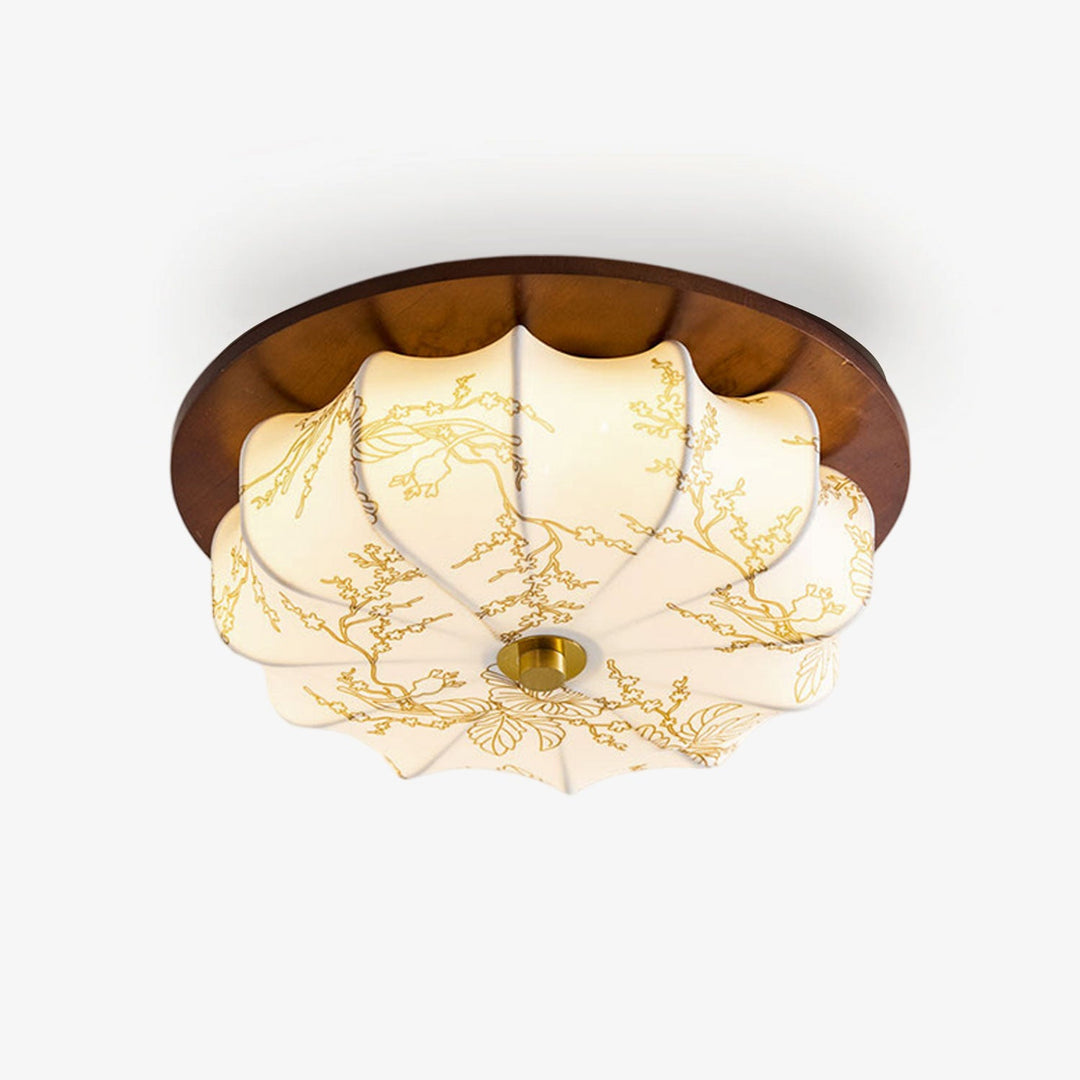 Lampa sufitowa Elowen z tkaniny