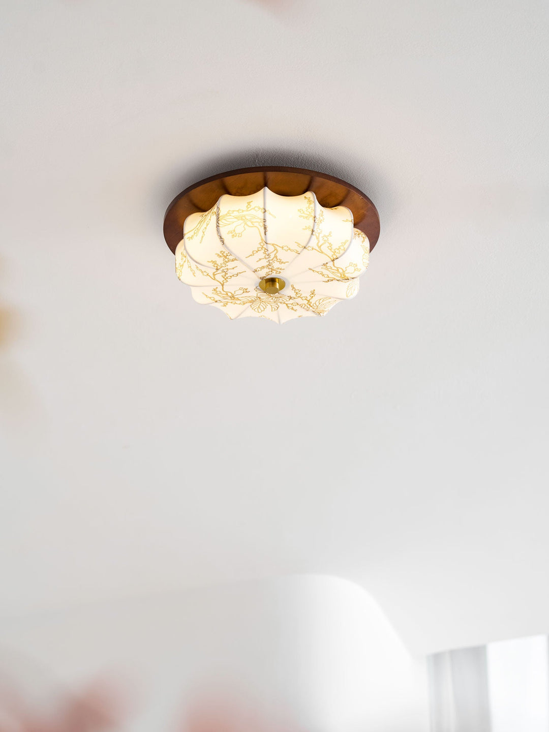 Lampa sufitowa Elowen z tkaniny