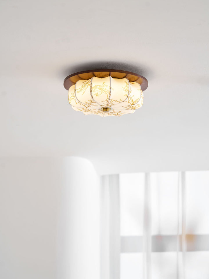 Lampa sufitowa Elowen z tkaniny