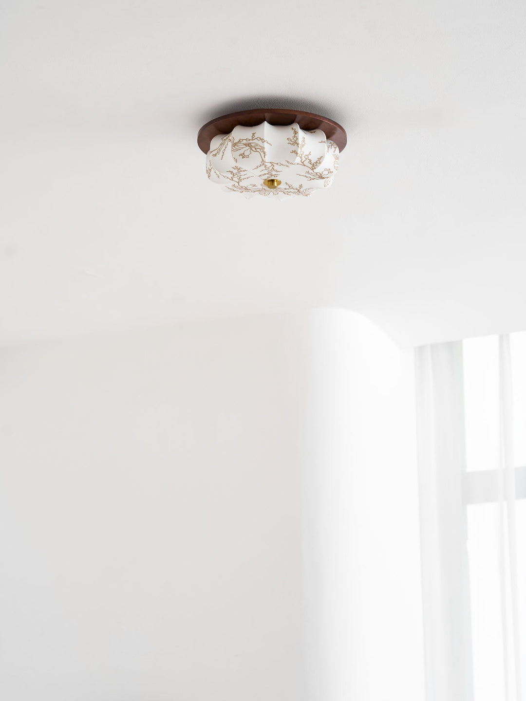 Lampa sufitowa Elowen z tkaniny